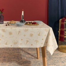 Stain-proof resined tablecloth Harry Potter Hogwarts Christmas 200 x 140 cm