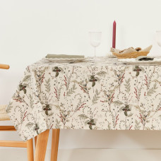 Mantel resinado antimanchas Belum Christmas Mistletoe 140 x 140 cm