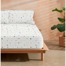 Fitted bottom sheet Decolores Sahara Multicolour 140 x 200 cm