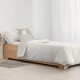 Funda Nórdica Kids&Cotton Chay Beige 175 Hilos 180 x 220 cm