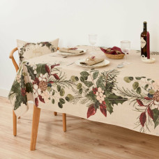 Stain-proof tablecloth Belum Christmas Mistletoe Multicolour