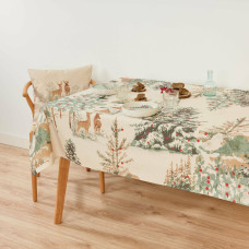 Stain-proof tablecloth Belum Christmas Deer Multicolour