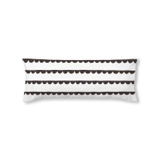 Funda de almohada Kids&Cotton Guildo black 45 x 110 cm 100 % algodón