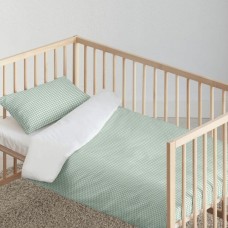 Funda Nórdica Kids&Cotton Vichy Menta 100 x 120 cm