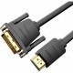 Adaptador DVI a HDMI Vention ABFBI Negro 3 m