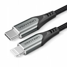 Lightning Cable Vention TACHF Grey 1 m (1 Unit)