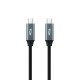 USB-C Cable NANOCABLE 10.01.4301-L150 Black 1,5 m 4K Ultra HD (1 Unit)