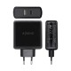 Cargador USB Pared Aisens ASCH-2PD45A-BK 57 W Negro USB-C