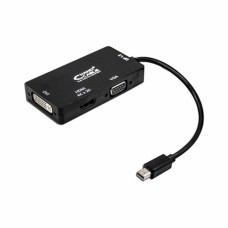 Adaptador Mini DisplayPort a VGA/DVI/HDMI 3 en 1 NANOCABLE 10.16.3302-BK