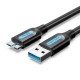 USB Cable Vention COPBF 1 m Black (1 Unit)