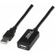Cable Alargador USB NANOCABLE 10.01.0213 Negro 15 m