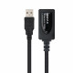 Cable Alargador USB NANOCABLE 10.01.0213 Negro 15 m