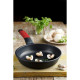 Non-stick frying pan BRA A411222 Black Red Stainless steel Aluminium