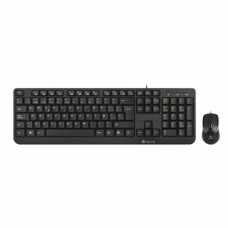 Teclado y Ratón Óptico NGS NGS-KEYBOARD-0271 Negro QWERTY