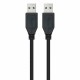 USB 3.0 A to USB A Cable NANOCABLE 10.01.1002-BK Black 2 m