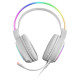 Auricular con Micrófono Gaming Mars Gaming MHRGBW Blanco