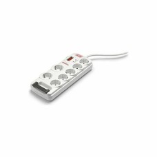 Regleta 7 Tomas Schuko con Interruptor Salicru SPS SAFE 7 RJ11 (1,8 m)