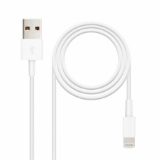 Data / Charger Cable with USB NANOCABLE 10.10.0400 White 50 cm (1 Unit)