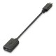 USB 2.0 Cable NANOCABLE USB 2.0, 0.15m Black (1 Unit)