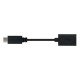 USB 2.0 Cable NANOCABLE USB 2.0, 0.15m Black (1 Unit)