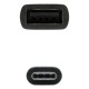 USB 2.0 Cable NANOCABLE USB 2.0, 0.15m Black (1 Unit)