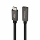 USB-C Extension Cable NANOCABLE 10.01.4401-L150 Black 1,5 m (1 Unit)