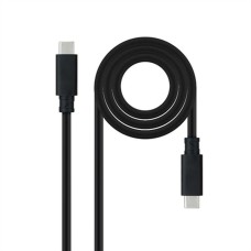 USB-C Cable NANOCABLE 10.01.4102 Black 2 m (1 Unit)