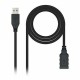 USB 3.0 A to USB A Cable NANOCABLE 10.01.0902BK 2 m Black