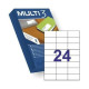 Etiquetas adhesivas Apli 10518 500 Hojas 70 x 37 mm Blanco