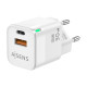 Wall Charger Aisens ASCH-30W2P004-W White 30 W (1 Unit)