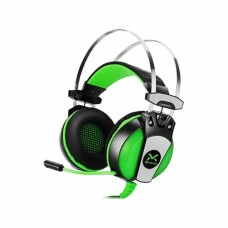 Auriculares con Micrófono Gaming Droxio HADLOK USB Negro Negro/Verde