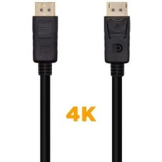 DisplayPort Cable Aisens A124-0388 Black 10 m