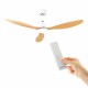 LED Ceiling Fan with 3 ABS Blades Wuled InnovaGoods Wood 36 W 52