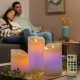 Multicolour Flame-Effect LED Candles with Remote Control Lendles InnovaGoods 3 Units