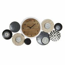 Wall Clock DKD Home Decor Multicolour Wood Metal Modern (Refurbished B)