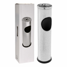 Waaste Paper Bin with Ashtray Excellent Houseware Stainless steel (Refurbished B)