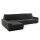 Funda para chaise longue de brazo largo izquierdo Sofaskins Gris oscuro (Reacondicionado A)