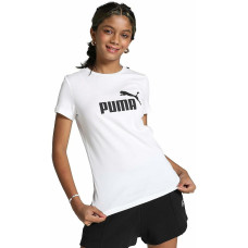 Camiseta de Manga Corta Infantil Puma 587029 Blanco