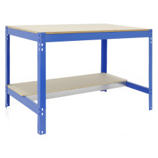 Mesa de trabajo metalica  SimonRack: 842x910x610 mm, 2 Baldas, 400 kg por balda, sin tornillos