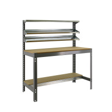 SimonRack metal workbench: 1445x910x610 mm, 5 shelves, 400 kg per shelf, without screws