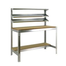 SimonRack metal workbench: 1445x910x610 mm, 5 shelves, 400 kg per shelf, without screws