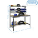 SimonRack metal workbench: 1445x1510x760 mm, 5 shelves, 600 kg per shelf, without screws