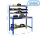 SimonRack metal workbench: 1445x910x610 mm, 5 shelves, 400 kg per shelf, without screws