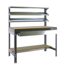 SimonRack metal workbench: 1445x910x610 mm, 5 shelves, 400 kg per shelf, without screws
