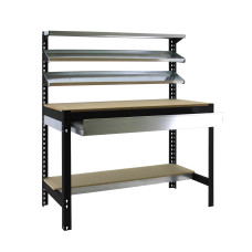 SimonRack metal workbench: 1445x910x610 mm, 5 shelves, 400 kg per shelf, without screws