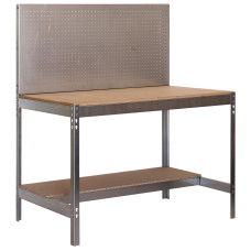 Banco de trabajo metalico SimonRack: 1445x910x610 mm, 2 Baldas, 400 kg por balda, sin tornillos