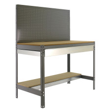 SimonRack metal workbench: 1445x910x610 mm, 2 shelves, 400 kg per shelf, without screws