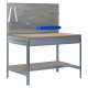 SimonRack metal workbench: 1445x910x610 mm, 2 shelves, 400 kg per shelf, without screws