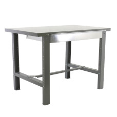 SimonRack workbench with screws and tray: 830x1800x730 mm, 1 shelf, 600 kg per shelf, with screws