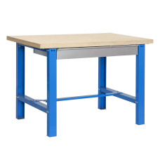 SimonRack workbench with screws and tray: 865x1800x750 mm, 1 shelf, 600 kg per shelf, with screws